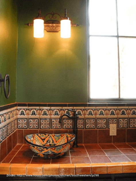 łazienka w stylu meksykańskim